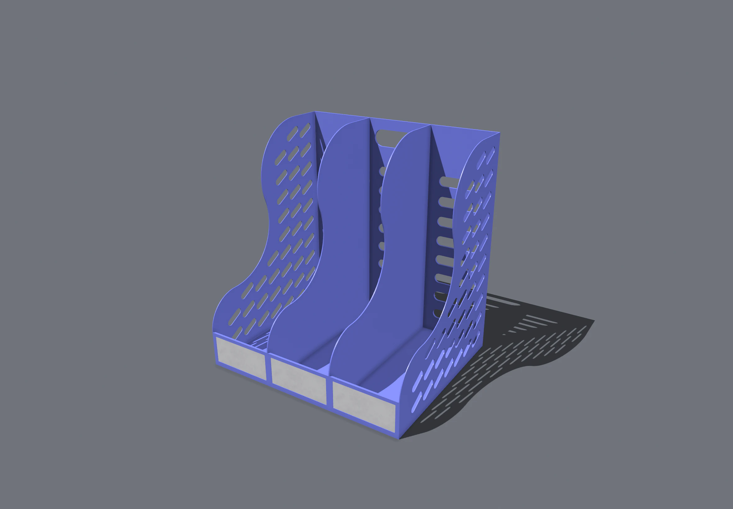 Office File Rack 3D Model .c4d .max .obj .3ds .fbx .stl .blend 