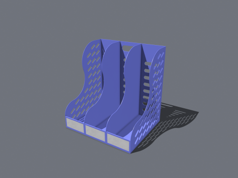 Office File Rack 3Dモデル