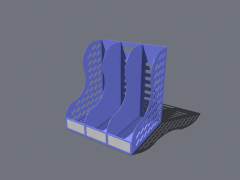 Estante de archivos de oficina Modelo 3D