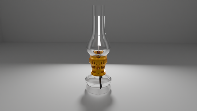 Old lamp 3D 模型 .c4d .max .obj .3ds .fbx .stl .blend 