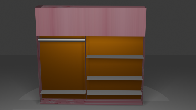 Wardrobe 3D 模型 .c4d .max .obj .3ds .fbx .stl .blend 