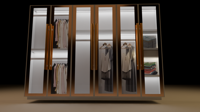 Wardrobe 3D 模型 .c4d .max .obj .3ds .fbx .stl .blend 