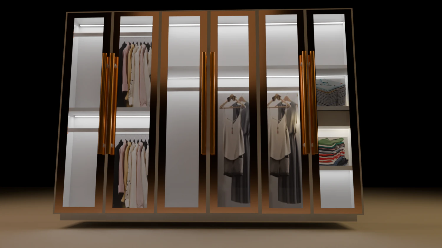 Wardrobe 3D Model .c4d .max .obj .3ds .fbx .stl .blend 
