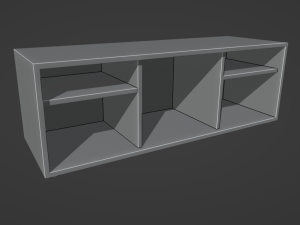 TV Console Model 3D