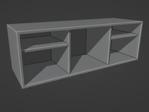 TV-Konsole 3D Modell