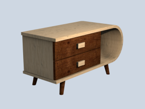 Cabinet TV table 3D Модель