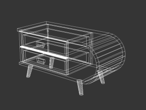 Cabinet TV table 3D Модель