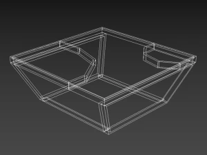 Low-poly Coffee Table 3D Model
