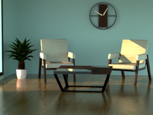 Low-poly Coffee Table Modèle 3D