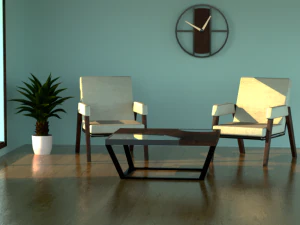 Low-poly Coffee Table 3D Model