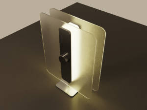 Glass combined Desk lamp 3D 모델