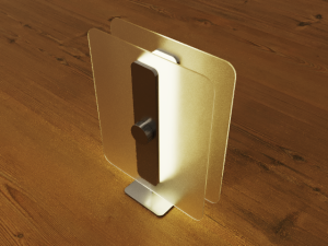 Glass combined Desk lamp Model 3D