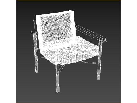 Wooden Armchair 3D 모델