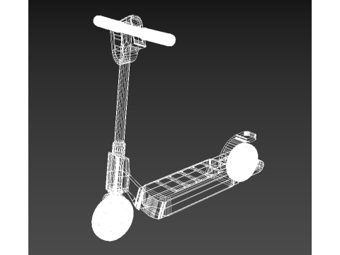 Electric scooter Model 3D