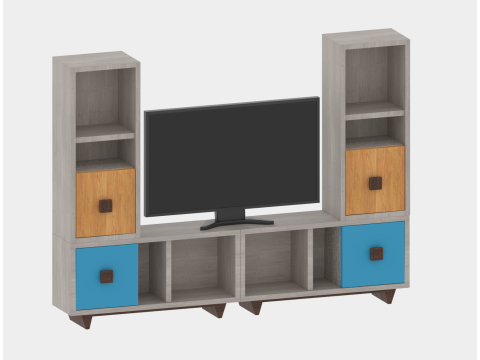 Modular TV stand 3D 모델