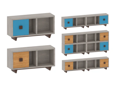 Suporte de TV modular Modelo 3D