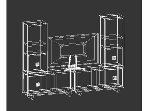 Modular TV stand 3D Model