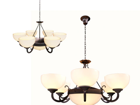 Kronleuchter-Klassiker 3D Modell