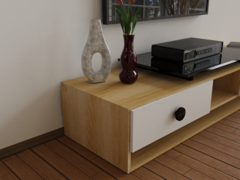 TV Stand set Modèle 3D