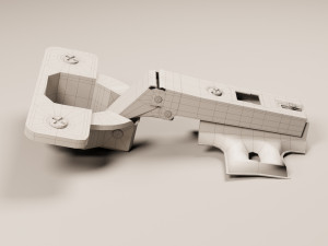 Classic furniture hinge 3D 모델