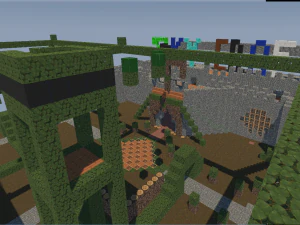 Sky Craft Lobby Minecraft 3D Model