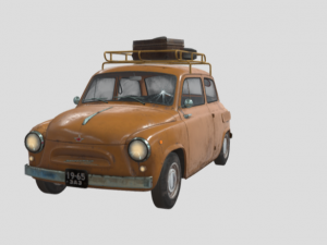 FIAT 600- 1959 3D Model