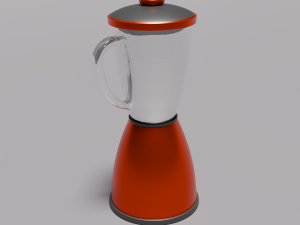 Classic Red Blender Model 3D