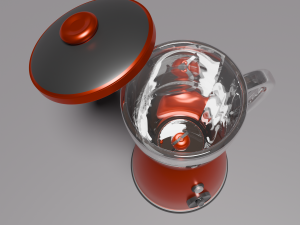 Classic Red Blender Model 3D