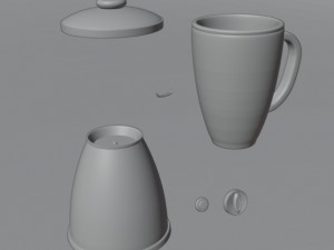 Classic Red Blender Model 3D