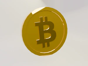 Cryptocurrency Bitcoin 3D Model