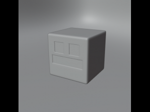 FREE Standard Cube Geometry Dash 3D Модель