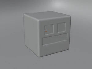 FREE Standard Cube Geometry Dash 3D Model