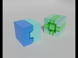 Icon Kit 1 Geometry Dash First 10 Cubes Modèle 3D