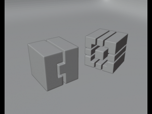 Icon Kit 1 Geometry Dash First 10 Cubes Modèle 3D