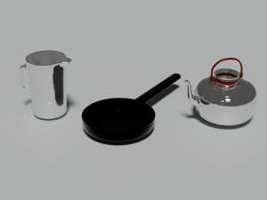 Kitchen package - 35 utensils 3D मॉडल