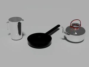 Kitchen package - 35 utensils 3D Model