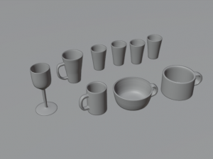 Kitchen package - 35 utensils 3D मॉडल
