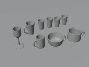 Kitchen package - 35 utensils 3D Model