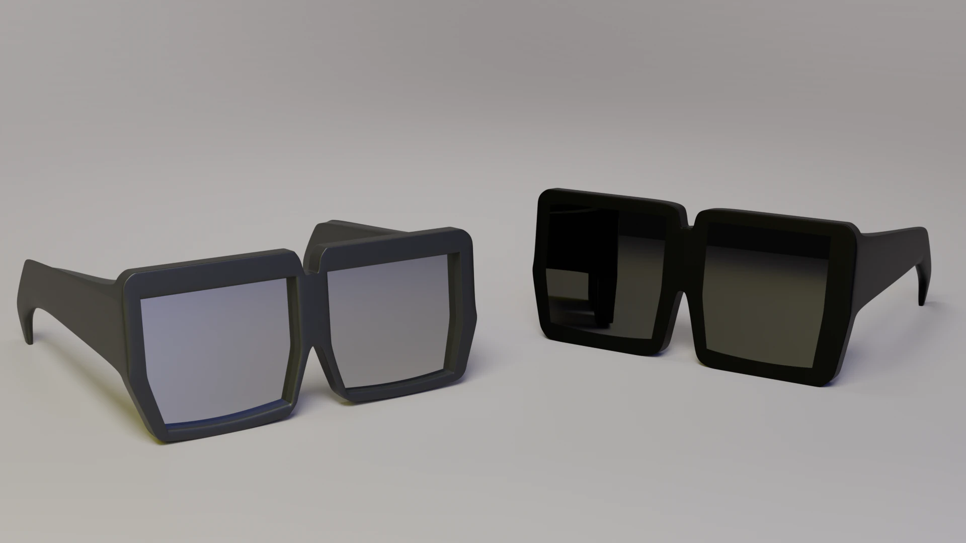 FREE Cartoon eyeglasses and sunglasses 3D Model .c4d .max .obj .3ds .fbx .stl .blend 