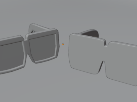 FREE Cartoon eyeglasses and sunglasses 3D Model