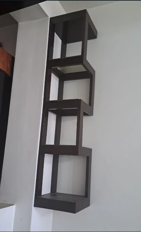 FREE Modern wooden shelf 3D Model .c4d .max .obj .3ds .fbx .stl .blend 