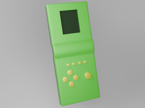 Classic Green Brick Game Modelo 3D