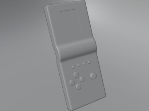 Classic Green Brick Game Modello 3D