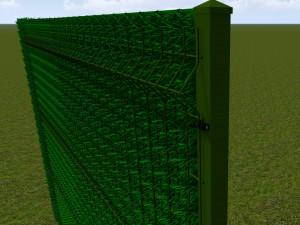 Grass Fence 3D Model
