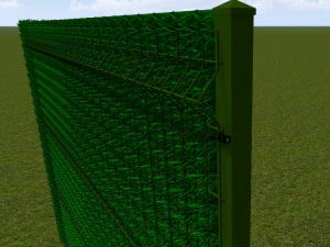 Grass Fence 3D Model