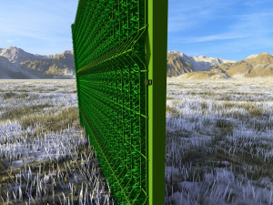 Grass Fence 3D Model