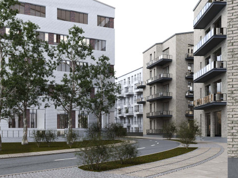 Area - Copenhagen Denmark Model 3D
