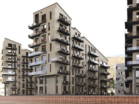 Area - Copenhagen Denmark Model 3D