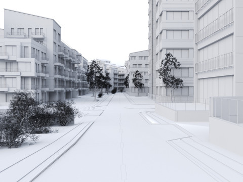 Area - Copenhagen Denmark Model 3D