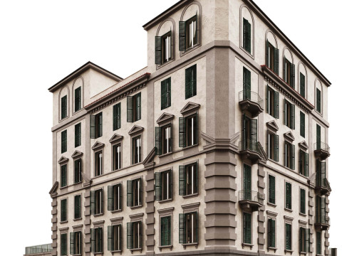 Italy Building 01 3D 모델